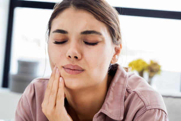 istock Young woman with toothache 824797714