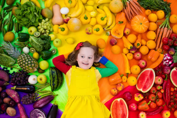 istock Healthy fruit and vegetable nutrition for kids 824803894