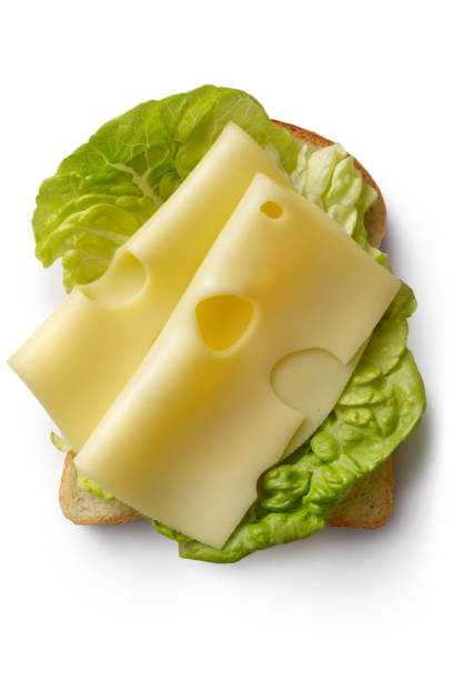 istock Sandwiches: Cheese Sandwich Isolated on White Background 824805660