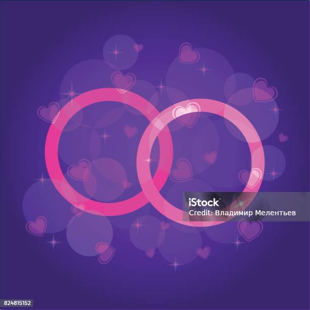 Abstract Violet Rings Background Vector An Illustration With Rings On A Violet Background Stock ...