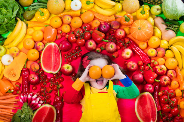 istock Healthy fruit and vegetable nutrition for kids 824815650
