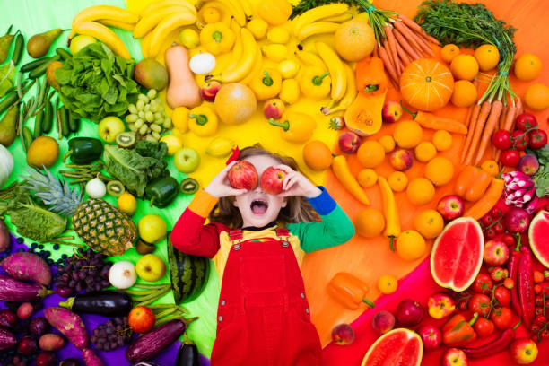 istock Healthy fruit and vegetable nutrition for kids 824819340
