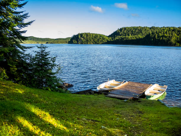 istock Two boats in the sun 824828048