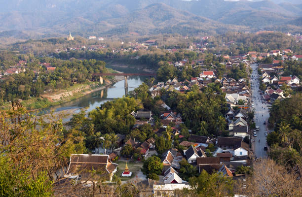 istock Luang Prabang in the evening from the hill 824829928