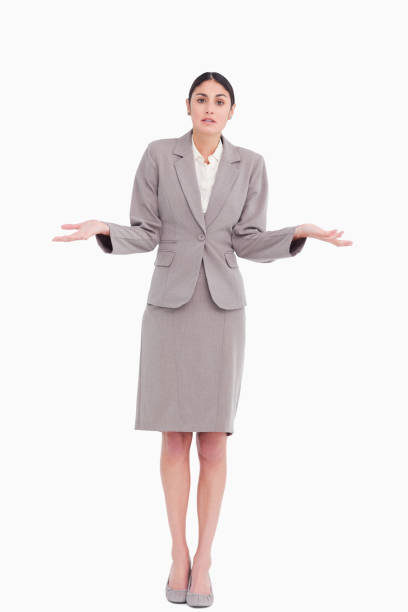 istock Young businesswoman clueless 824833146