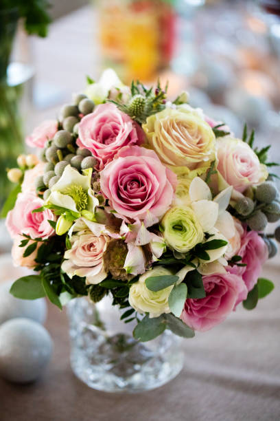 istock Composition of wedding bouquets of flowers 824852482