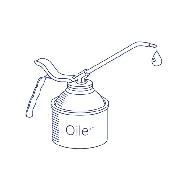 Vector illustration of Vector oiler icon.