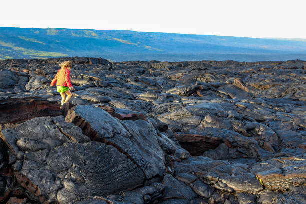 Hawaii Volcanoes NP - Mauna Loa Seen From Kilauea - 1990. Scanned from Kodachrome 64 slide.