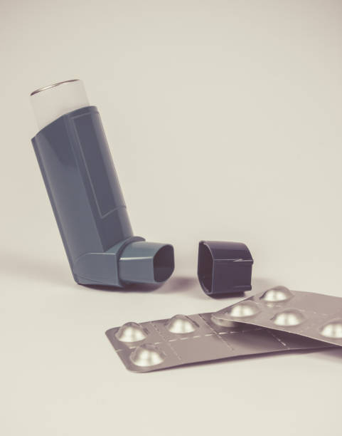 istock Asthma inhaler isolated on white. 824864508