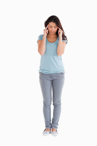 istock Beautiful woman having a headache 824867868