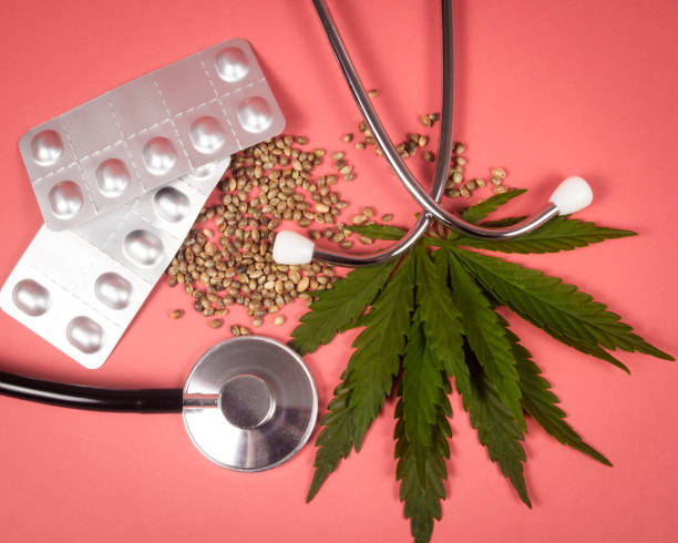 A prescription for medical marijuana. stock photo