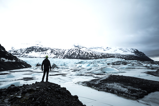 Solo traveler exploring Iceland