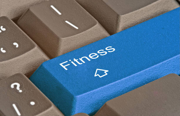 istock Keyboard with key for  fitness 824875630