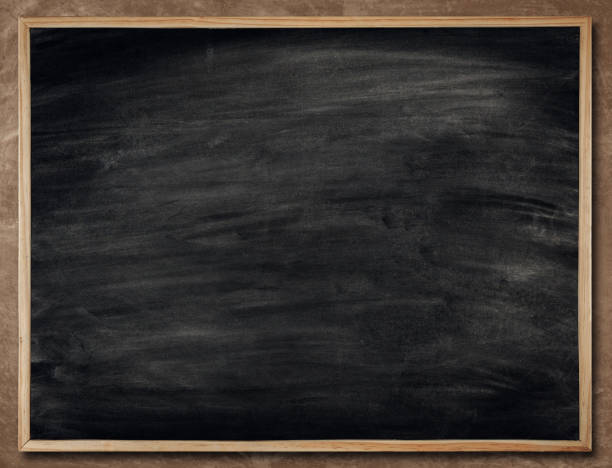 istock Blackboard Background in Wood Frame, Blank Chalkboard Wall, School Black Board Texture 824890908