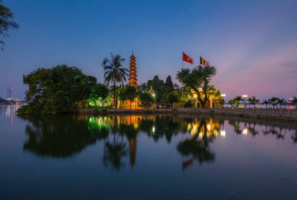 istock Tran Quoc pagoda in sunset (gold time) 824894494