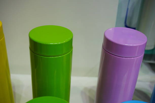 istock Set of metal water flask with clipping path 824897672