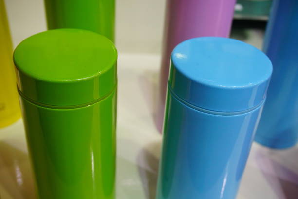 istock Set of metal water flask with clipping path 824897682