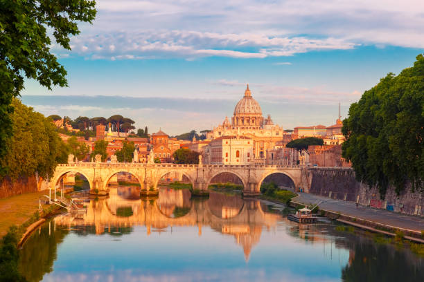 istock Saint Peter Cathedral in the morning, Rome, Italy 824899932