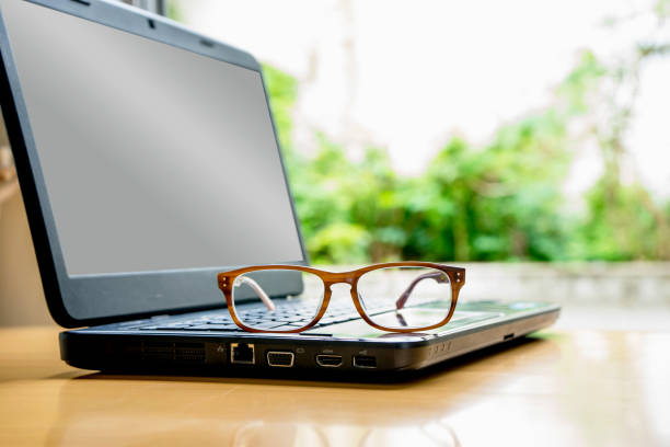 istock Glasses on laptop 824900418