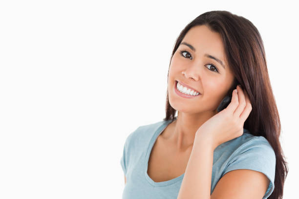 istock Pretty woman on the phone 824910318