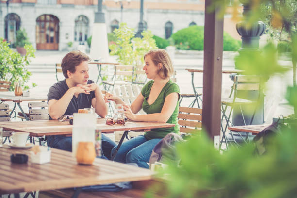istock Couple drinking italian cappuccino 824916980