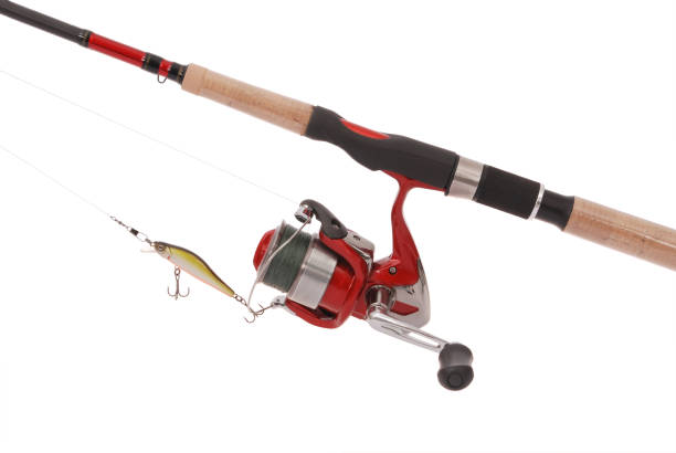istock Fishing rod with a reel 824920092