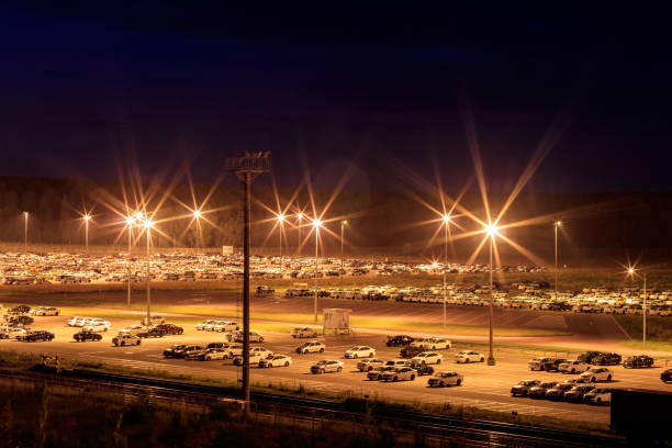 istock Cars parked at distribution center. 824920824