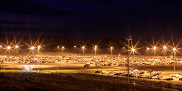 istock Cars parked at distribution center. 824920860