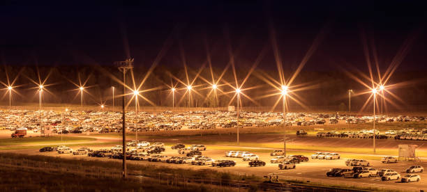 istock Cars parked at distribution center. 824920876