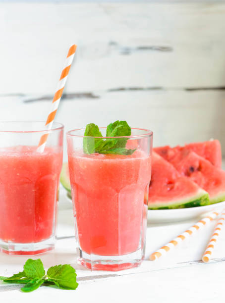 istock Watermelon juice for hot summer day 824924368