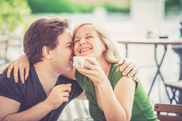 istock Couple drinking italian cappuccino 824925252
