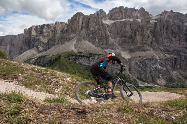 istock Mountainbikers in the mountains 824941808