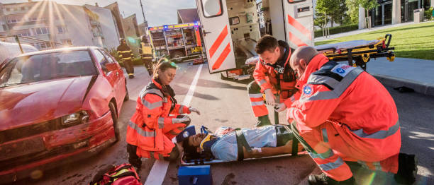 istock Pramedics on a scene of car accident 824941966
