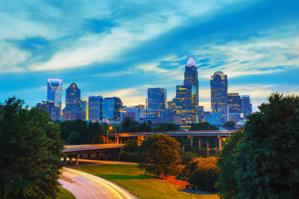istock Overview of downtown Charlotte, NC 824946284