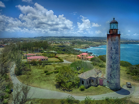 South Point Lighthouse, aerial view