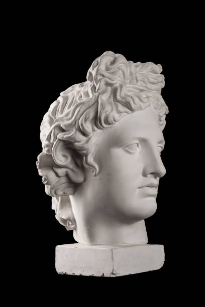 istock Gypsum statue of Apollo's head 824957010