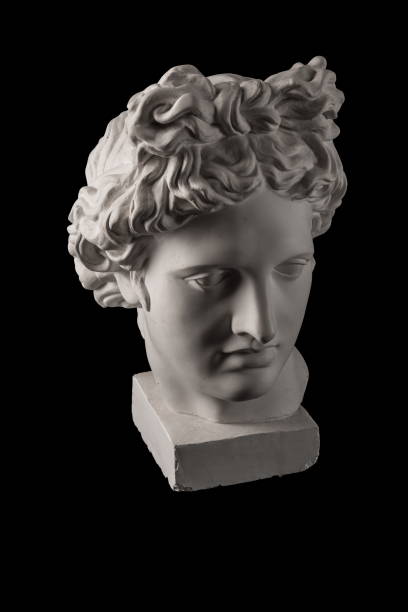 istock Gypsum statue of Apollo's head 824959134