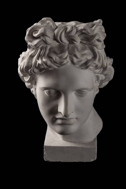 istock Gypsum statue of Apollo's head 824959170