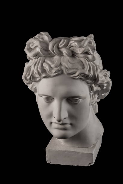istock Gypsum statue of Apollo's head 824959420