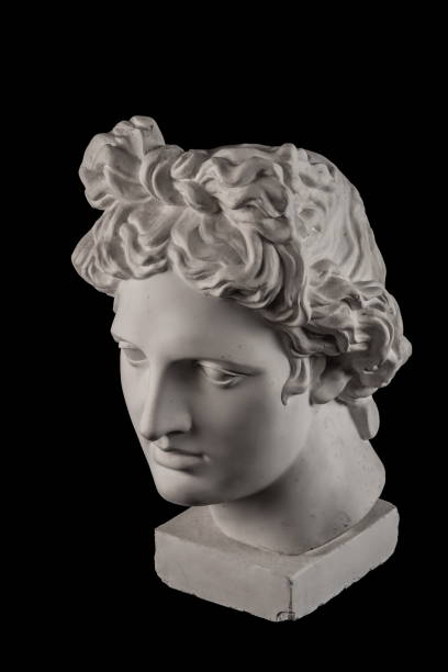 istock Gypsum statue of Apollo's head 824959468
