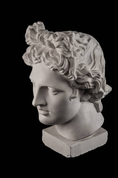 istock Gypsum statue of Apollo's head 824959522