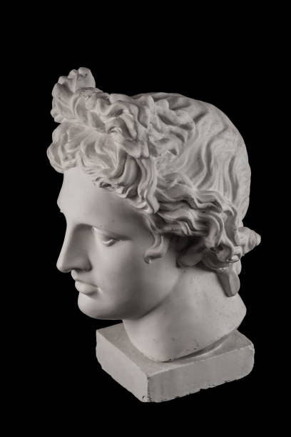 istock Gypsum statue of Apollo's head 824959590