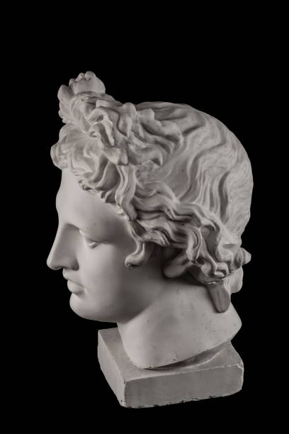 istock Gypsum statue of Apollo's head 824959682