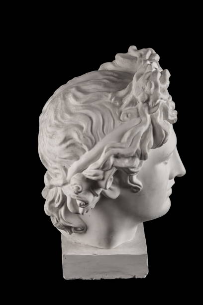 istock Gypsum statue of Apollo's head 824960016