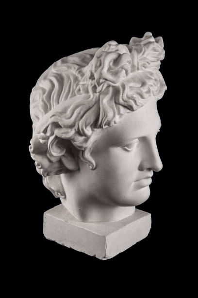 istock Gypsum statue of Apollo's head 824960086