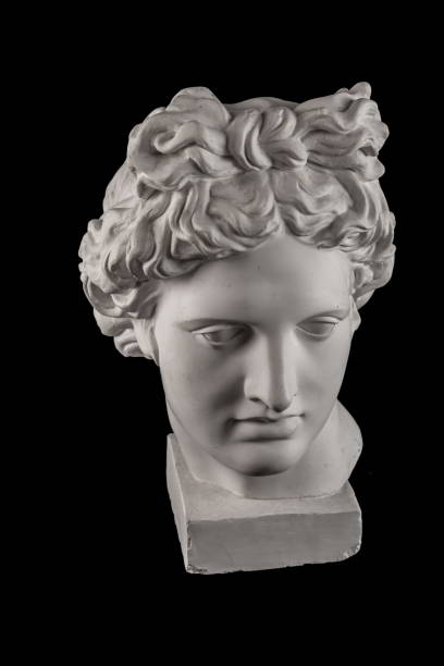 istock Gypsum statue of Apollo's head 824960210