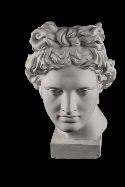istock Gypsum statue of Apollo's head 824960238
