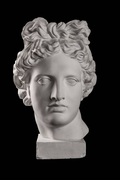 istock Gypsum statue of Apollo's head 824960256