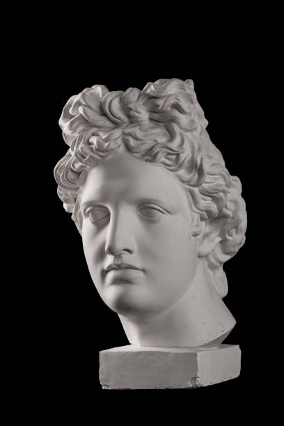 istock Gypsum statue of Apollo's head 824962398