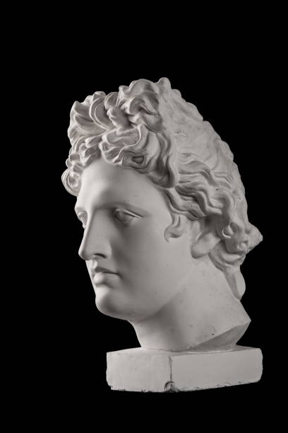 istock Gypsum statue of Apollo's head 824962492